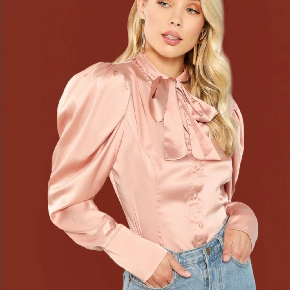 Silk Blush Pink Shirt
